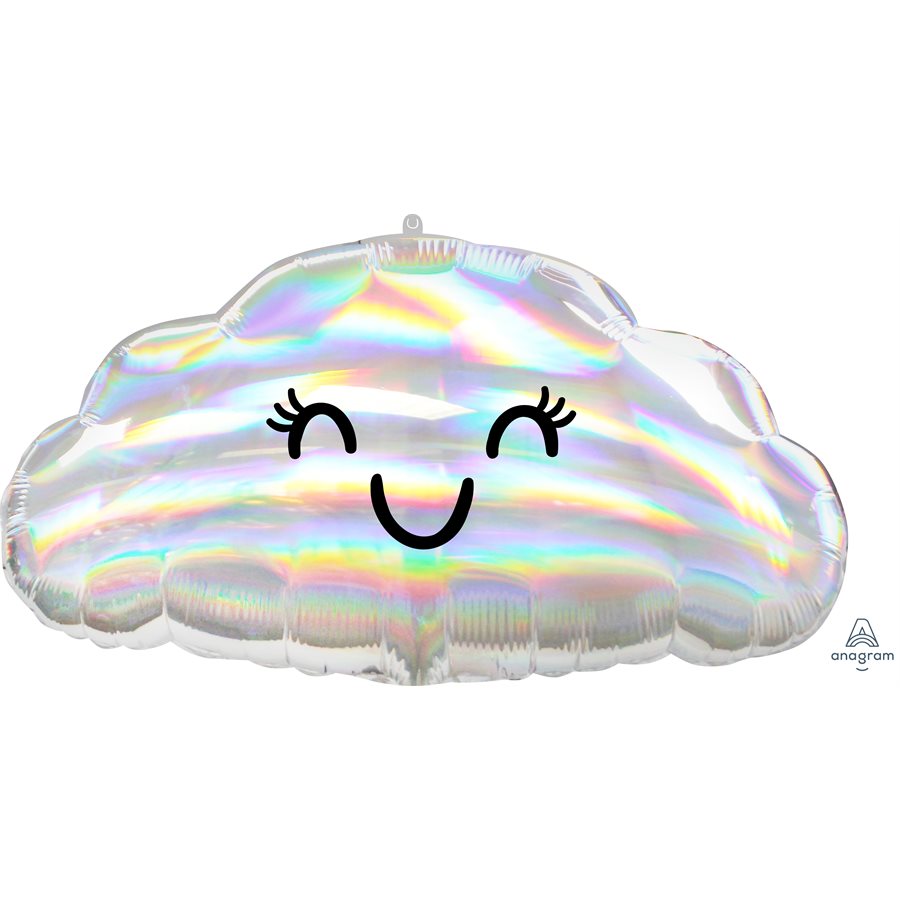 LE GROUPE BLC INTL INC Balloons Iridescent Cloud Supershape Foil Balloon, 23 Inches 026635415682