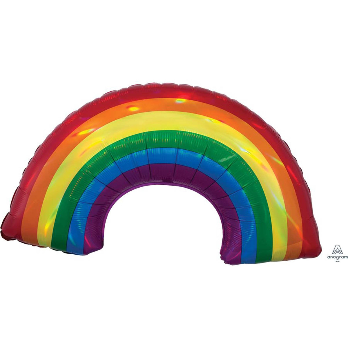 LE GROUPE BLC INTL INC Balloons Iridescent Rainbow Supershape Balloon, 34 Inches, 1 Count