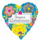 Buy Balloons Joyeux Anniversaire Foil Balloon, 18 Inches sold at Party Expert