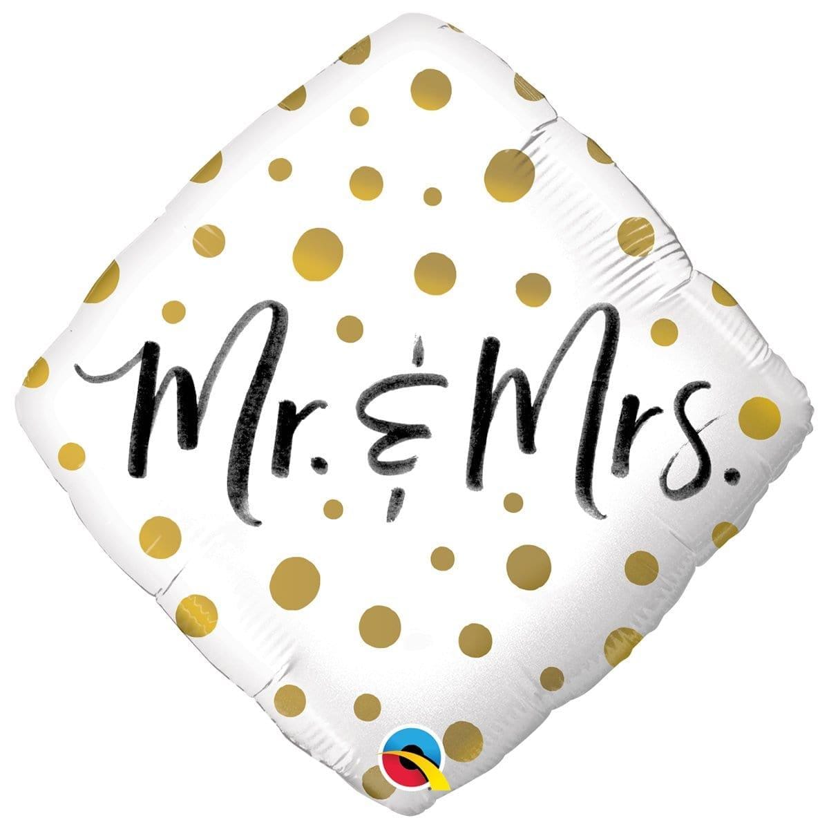 Buy Balloons Mr & Mrs Foil Balloon, 18 Inches sold at Party Expert