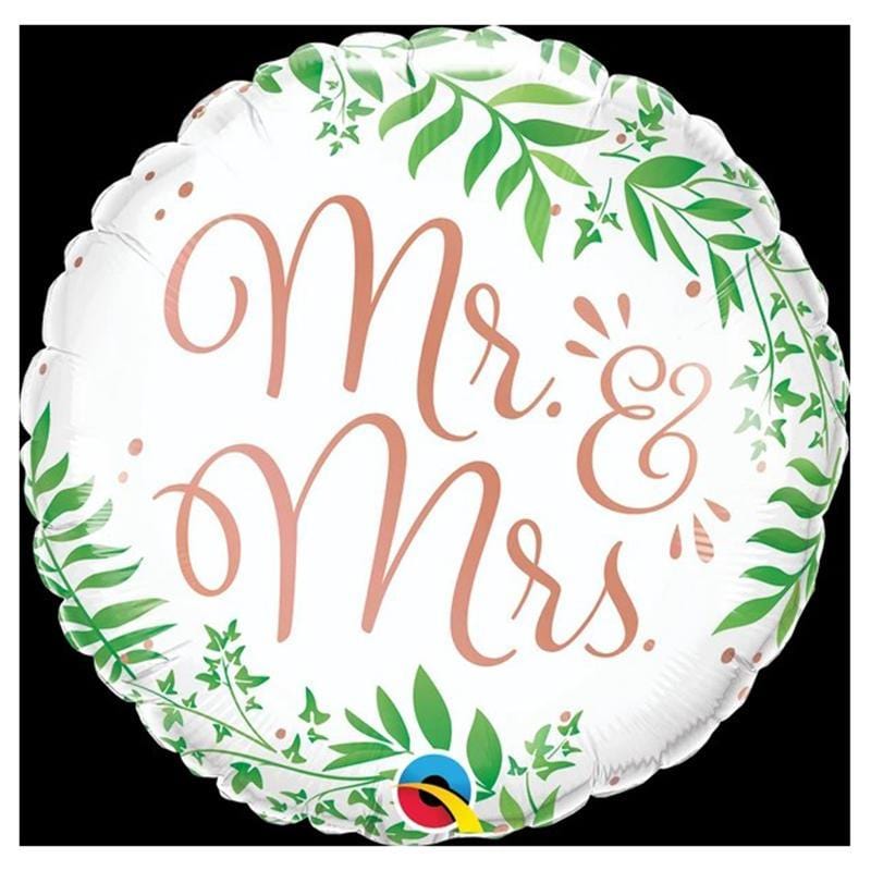 Buy Balloons Mr. & Mrs. Greenery Wedding Balloon sold at Party Expert