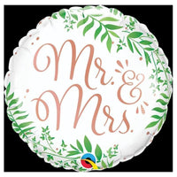 Buy Balloons Mr. & Mrs. Greenery Wedding Balloon sold at Party Expert