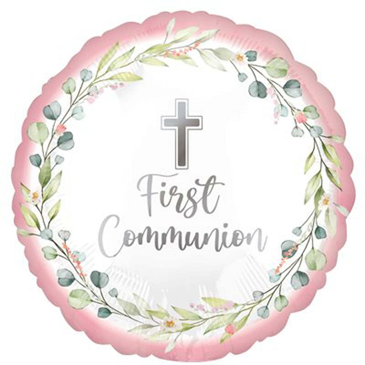 LE GROUPE BLC INTL INC Balloons My First Communion Pink Foil Balloon, 18 Inches, 1 Count 026635445108