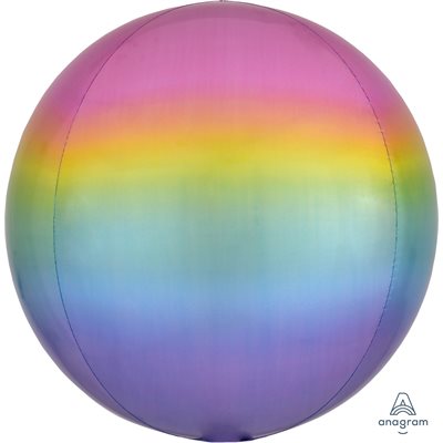 LE GROUPE BLC INTL INC Balloons Ombre Pastel Orbz Balloon, 15 Inches 026635405546