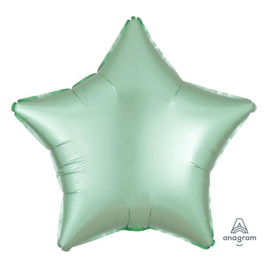 Buy Balloons Pastel Green Star Shape Foil Balloon, 18 Inches sold at Party Expert