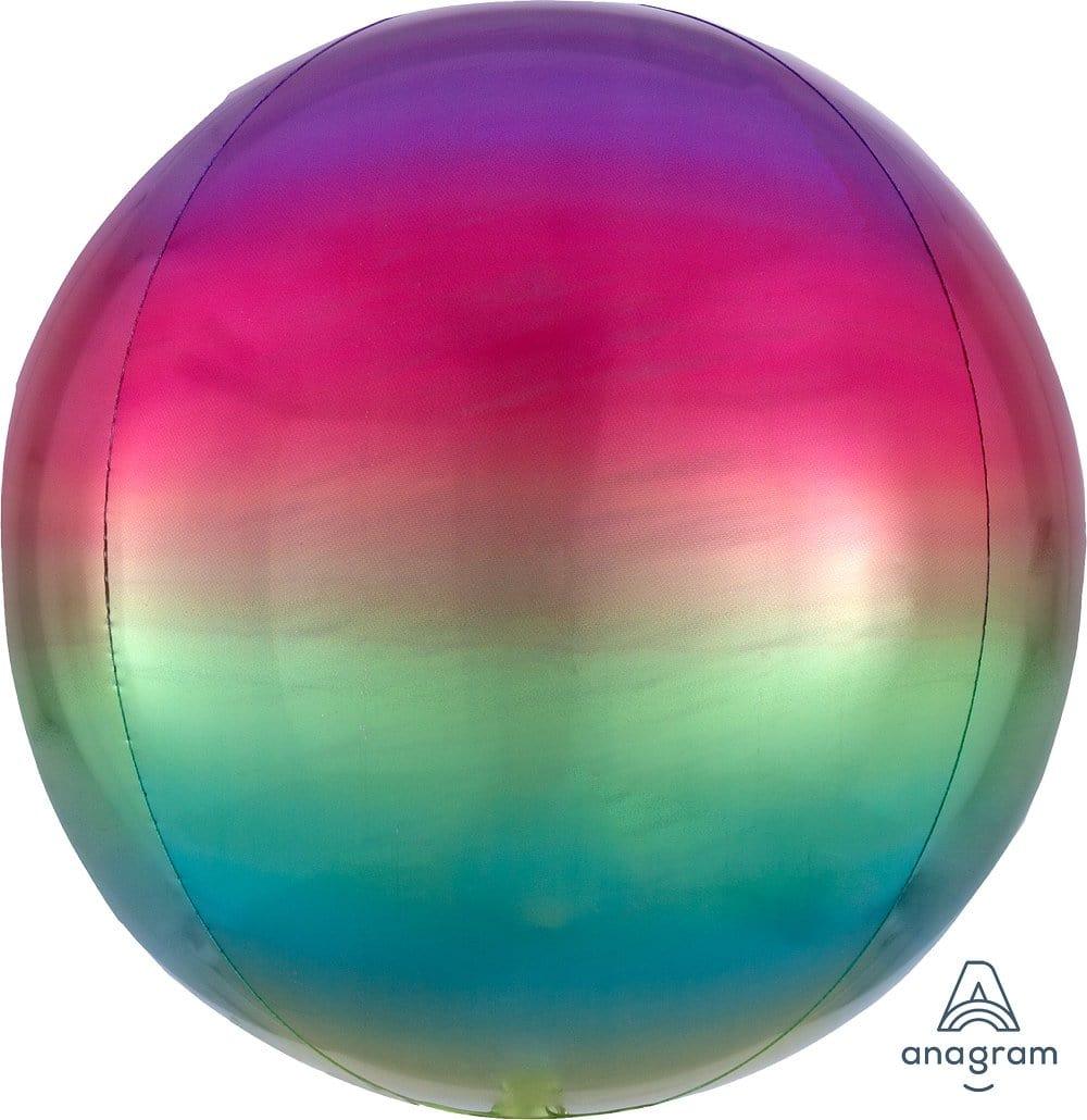 Buy Balloons Rainbow Ombré Orbz Balloon sold at Party Expert