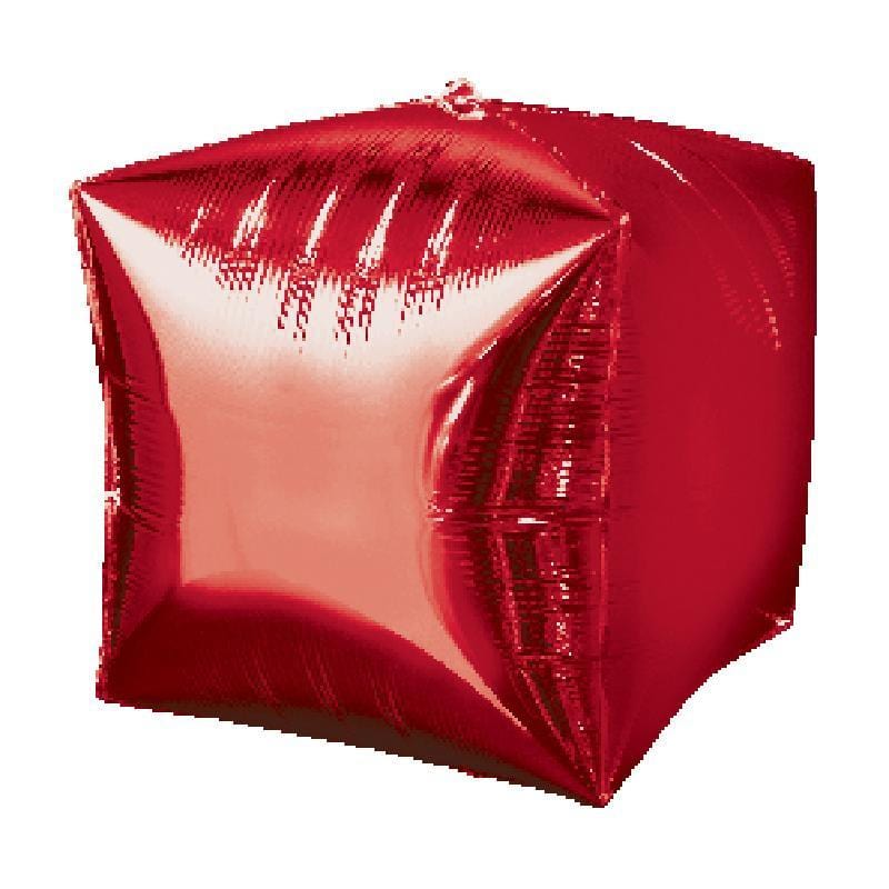 Buy Balloons Red Cubez Balloon, 15 Inches sold at Party Expert