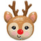 Buy Balloons Red Nose Reindeer Supershape Balloon sold at Party Expert