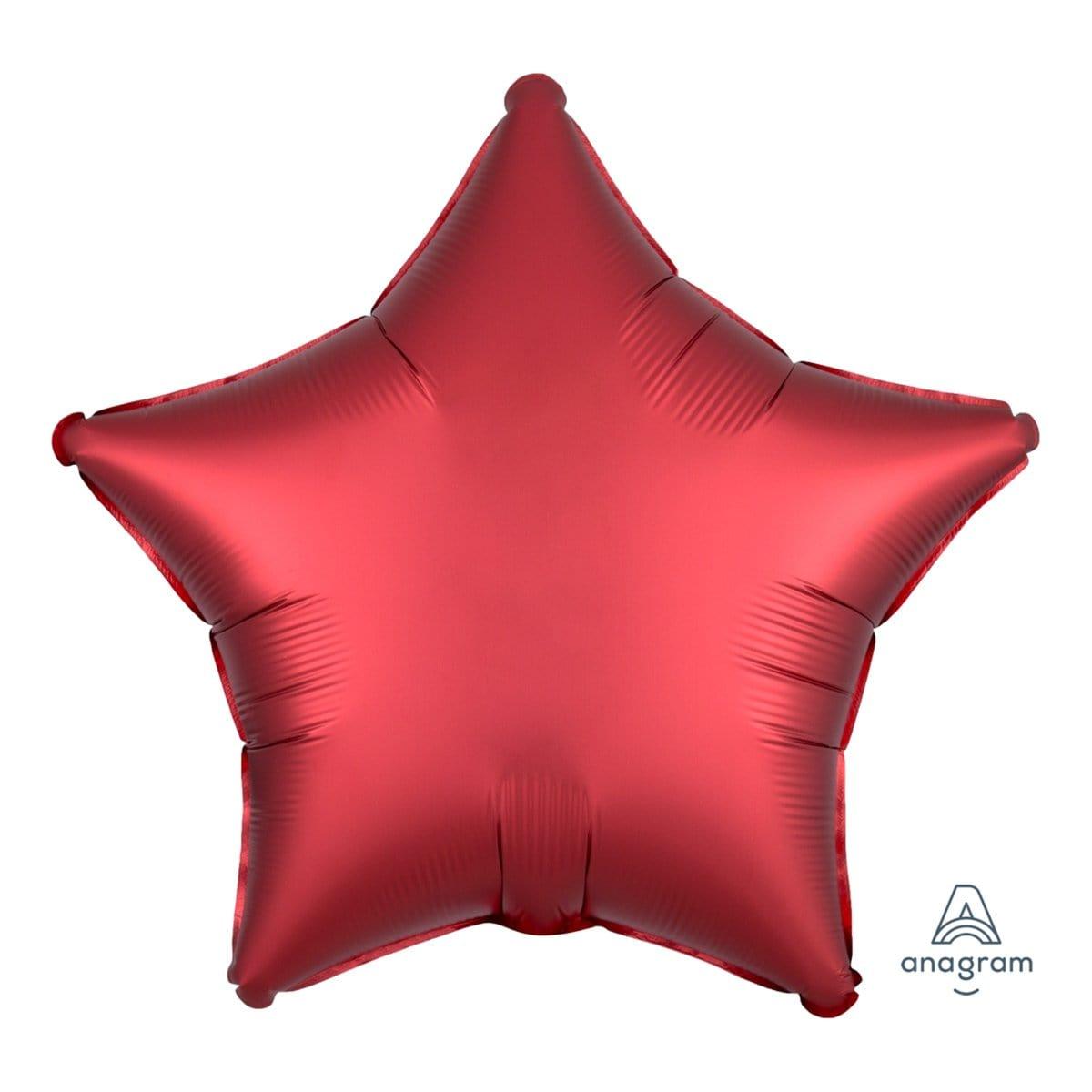 Buy Balloons Red Star Shape Foil Balloon, 18 Inches sold at Party Expert
