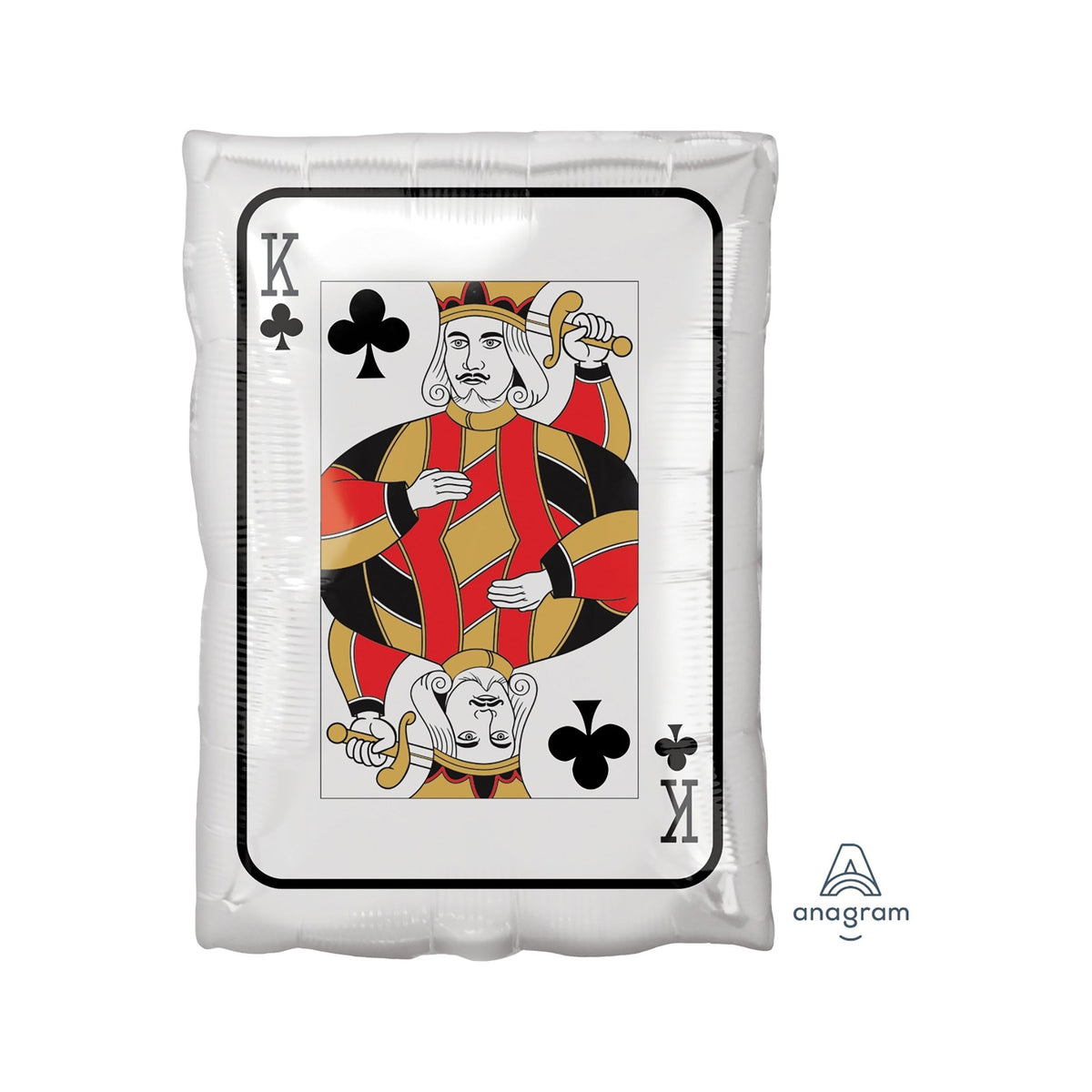 LE GROUPE BLC INTL INC Balloons Roll the Dice King and Ace Foil Balloon, 18 Inches, 1 Count
