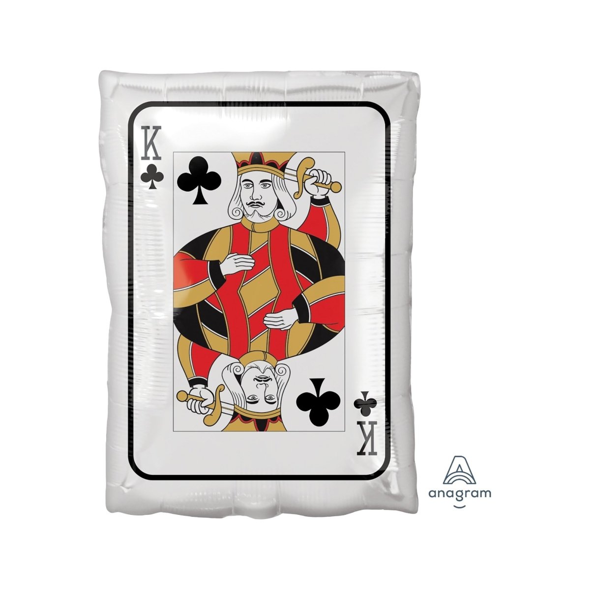 LE GROUPE BLC INTL INC Balloons Roll the Dice King and Ace Foil Balloon, 18 Inches, 1 Count