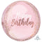 Buy Balloons Rose Gold Blush Birthday Orbz Balloon sold at Party Expert