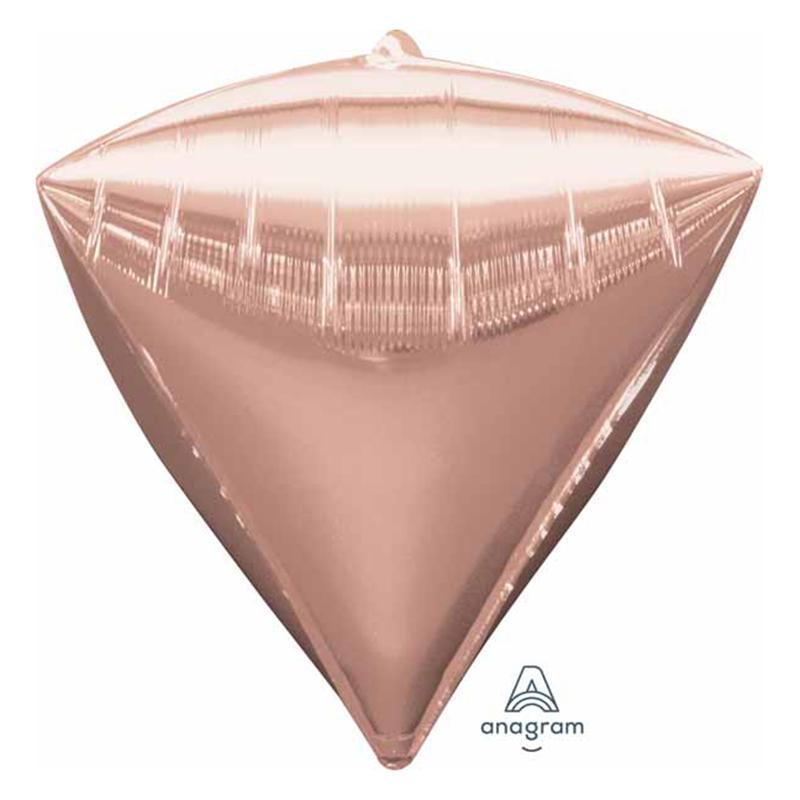 Buy Balloons Rose Gold Diamondz Balloon sold at Party Expert