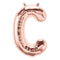 Buy Balloons Rose Gold Letter C Foil Balloon, 34 Inches sold at Party Expert