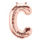 Buy Balloons Rose Gold Letter C Foil Balloon, 34 Inches sold at Party Expert