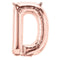 Buy Balloons Rose Gold Letter D Foil Balloon, 34 Inches sold at Party Expert