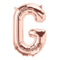 Buy Balloons Rose Gold Letter G Foil Balloon, 34 Inches sold at Party Expert