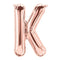 Buy Balloons Rose Gold Letter K Foil Balloon, 34 Inches sold at Party Expert