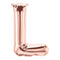 Buy Balloons Rose Gold Letter L Foil Balloon, 34 Inches sold at Party Expert
