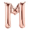 Buy Balloons Rose Gold Letter M Foil Balloon, 16 Inches sold at Party Expert
