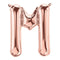 Buy Balloons Rose Gold Letter M Foil Balloon, 34 Inches sold at Party Expert