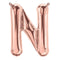 Buy Balloons Rose Gold Letter N Foil Balloon, 34 Inches sold at Party Expert