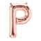 Buy Balloons Rose Gold Letter P Foil Balloon, 34 Inches sold at Party Expert