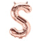 Buy Balloons Rose Gold Letter S Foil Balloon, 34 Inches sold at Party Expert