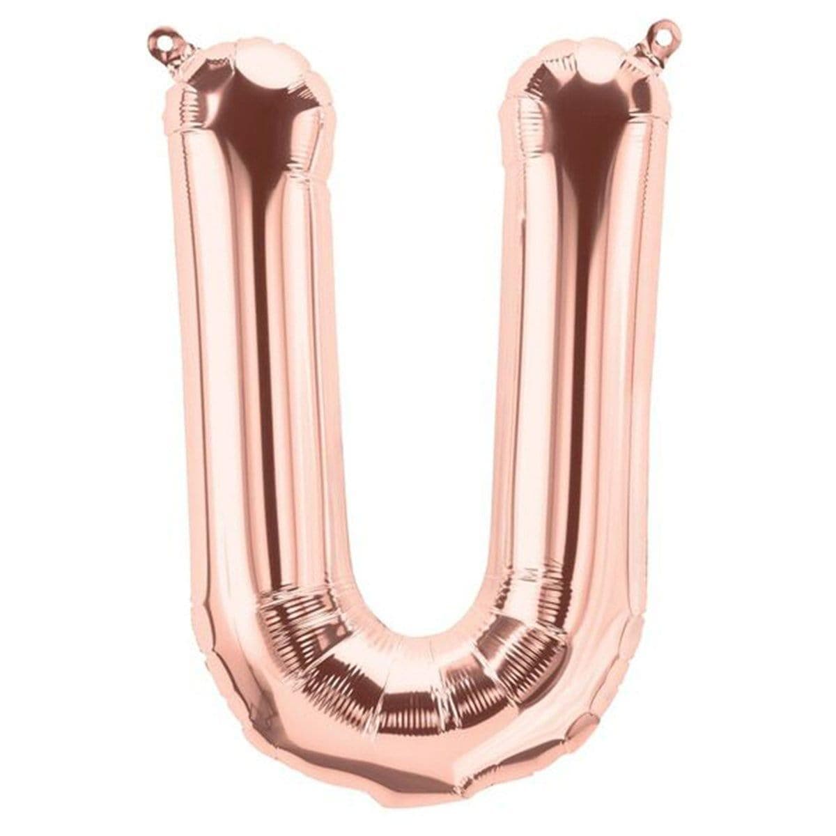 Buy Balloons Rose Gold Letter U Foil Balloon, 16 Inches sold at Party Expert