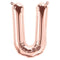 Buy Balloons Rose Gold Letter U Foil Balloon, 34 Inches sold at Party Expert
