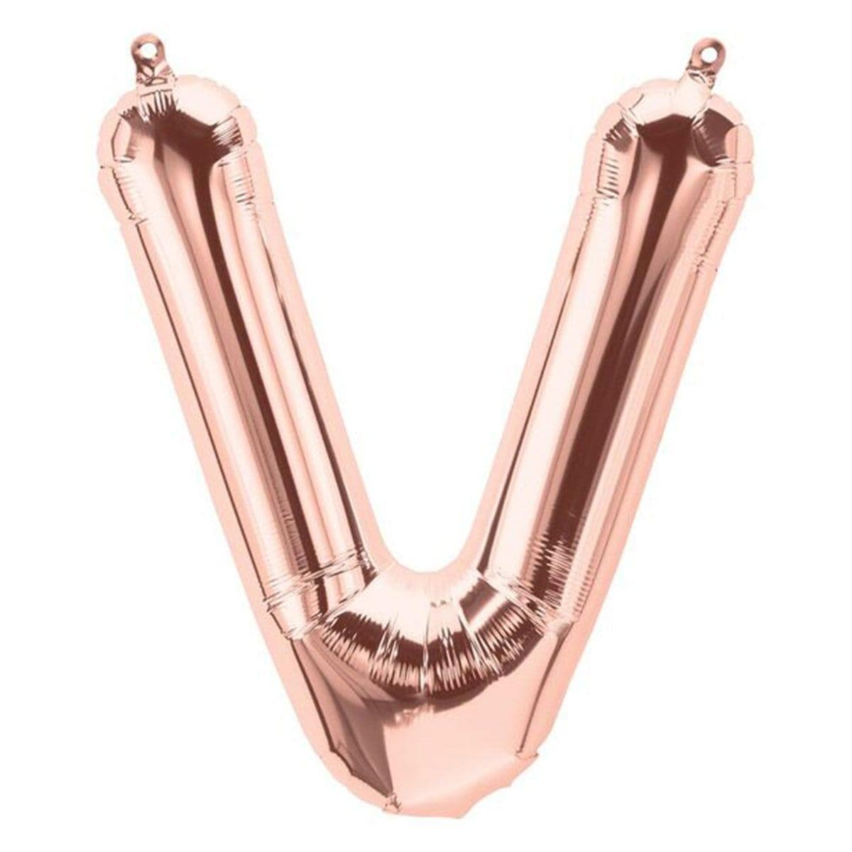 Buy Balloons Rose Gold Letter V Foil Balloon, 16 Inches sold at Party Expert