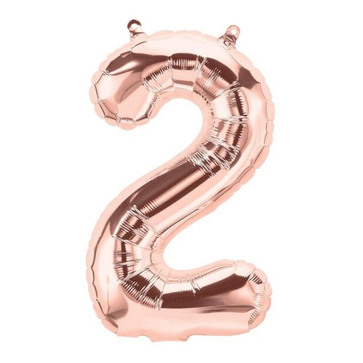 Buy Balloons Rose Gold Numebr 2 Foil Balloon, 34 Inches sold at Party Expert