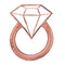 Buy Balloons Rose Gold Ring Supershape Balloon sold at Party Expert