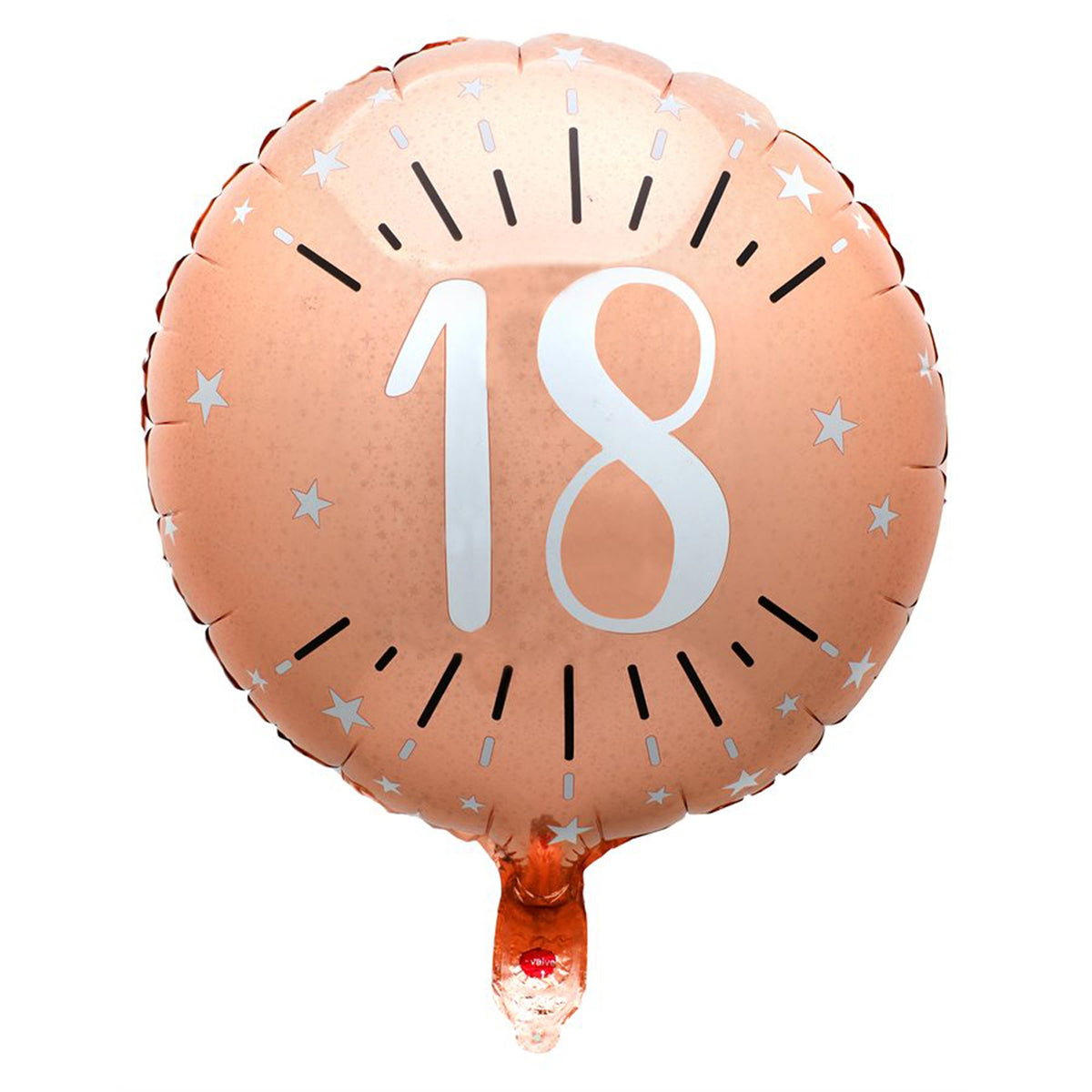 LE GROUPE BLC INTL INC Balloons Rose Gold Trendy Age 18th Birthday Foil Balloon, 18 Inches, 1 Count 3660380077824