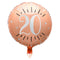 LE GROUPE BLC INTL INC Balloons Rose Gold Trendy Age 20th Birthday Foil Balloon, 18 Inches, 1 Count 3660380077831