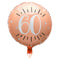 LE GROUPE BLC INTL INC Balloons Rose Gold Trendy Age 60th Birthday Foil Balloon, 18 Inches, 1 Count 3660380077879