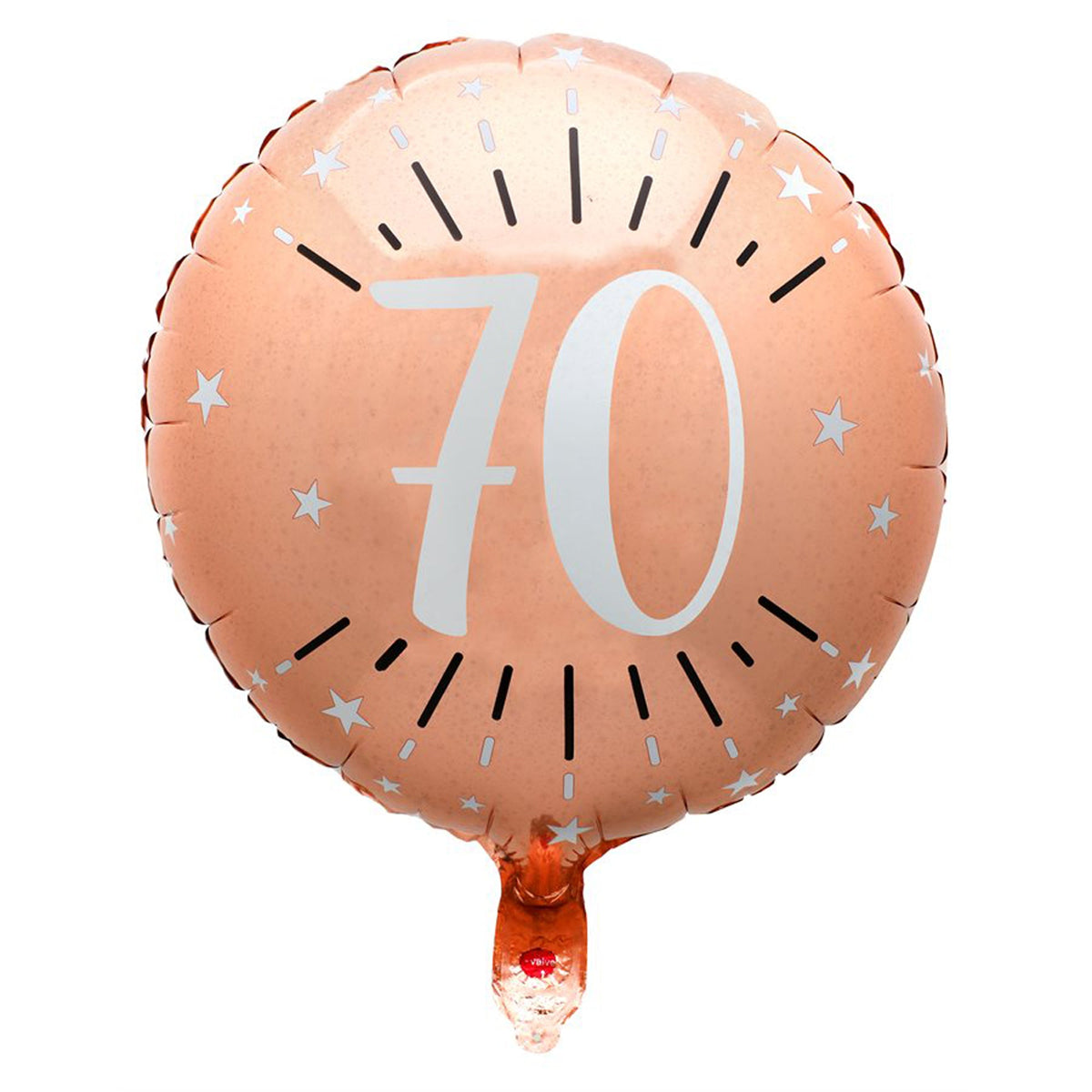 LE GROUPE BLC INTL INC Balloons Rose Gold Trendy Age 70th Birthday Foil Balloon, 18 Inches, 1 Count 3660380077886