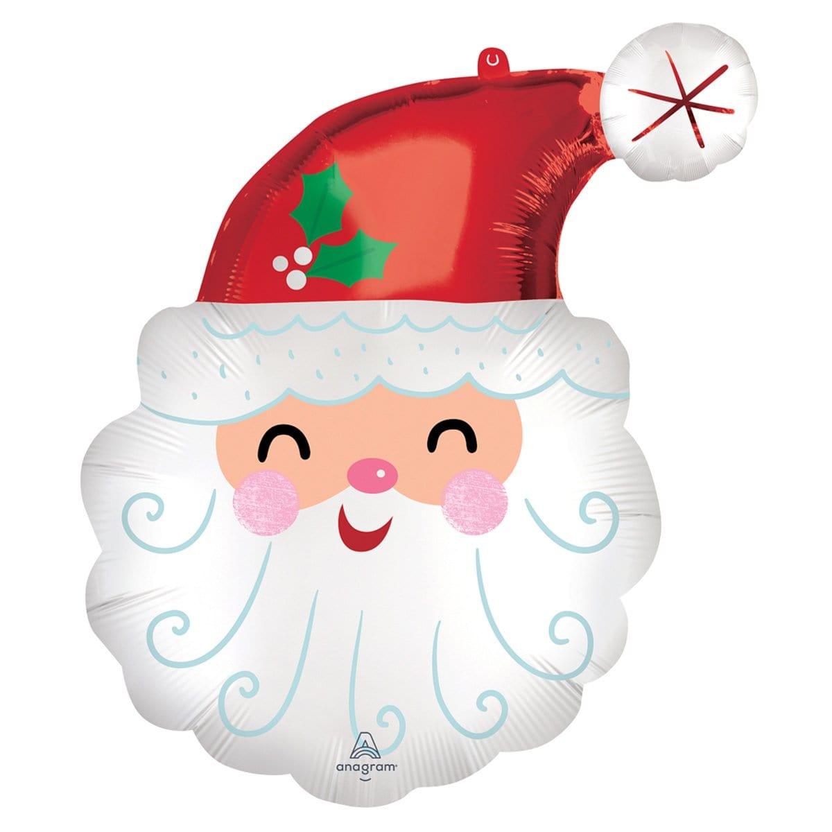 Buy Balloons Santa Head Supershape Balloon sold at Party Expert