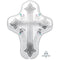 Buy Balloons Silver Cross Supershape Balloon sold at Party Expert