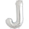 Buy Balloons Silver Letter J Foil Balloon, 16 Inches sold at Party Expert