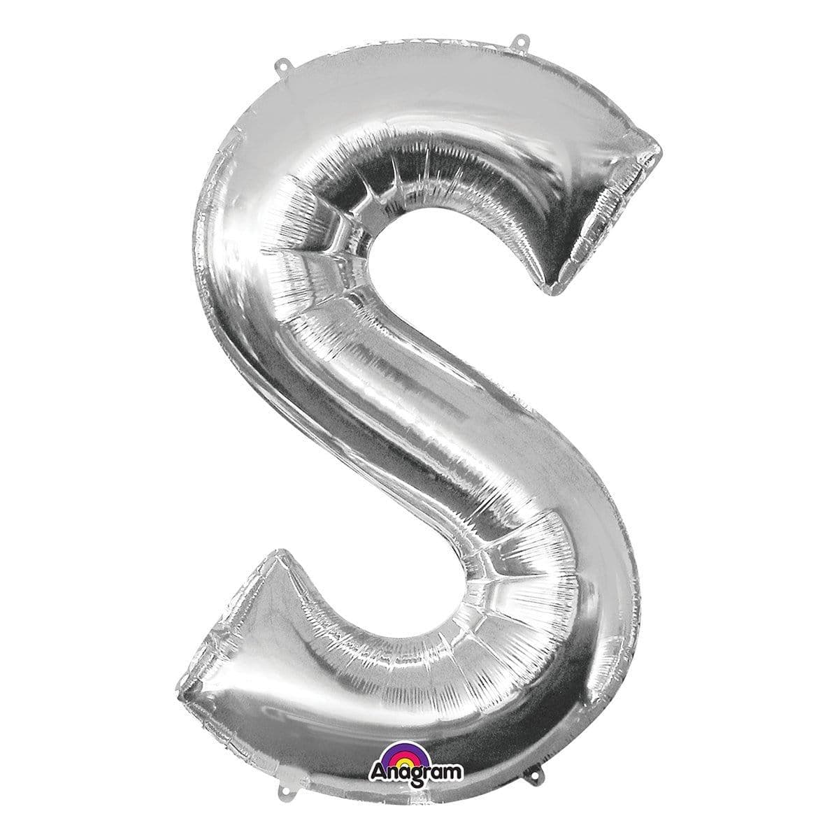 Buy Balloons Silver Letter S Foil Balloon, 16 Inches sold at Party Expert