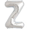 Buy Balloons Silver Letter Z Foil Balloon, 16 Inches sold at Party Expert