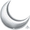 LE GROUPE BLC INTL INC Balloons Silver Moon Supershape Foil Balloon, 1 Count 026635162982