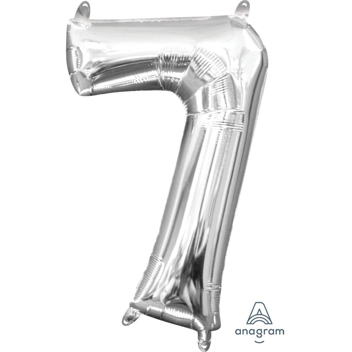 Buy Balloons SIlver Number 7 Foil Balloon, 16 Inches sold at Party Expert