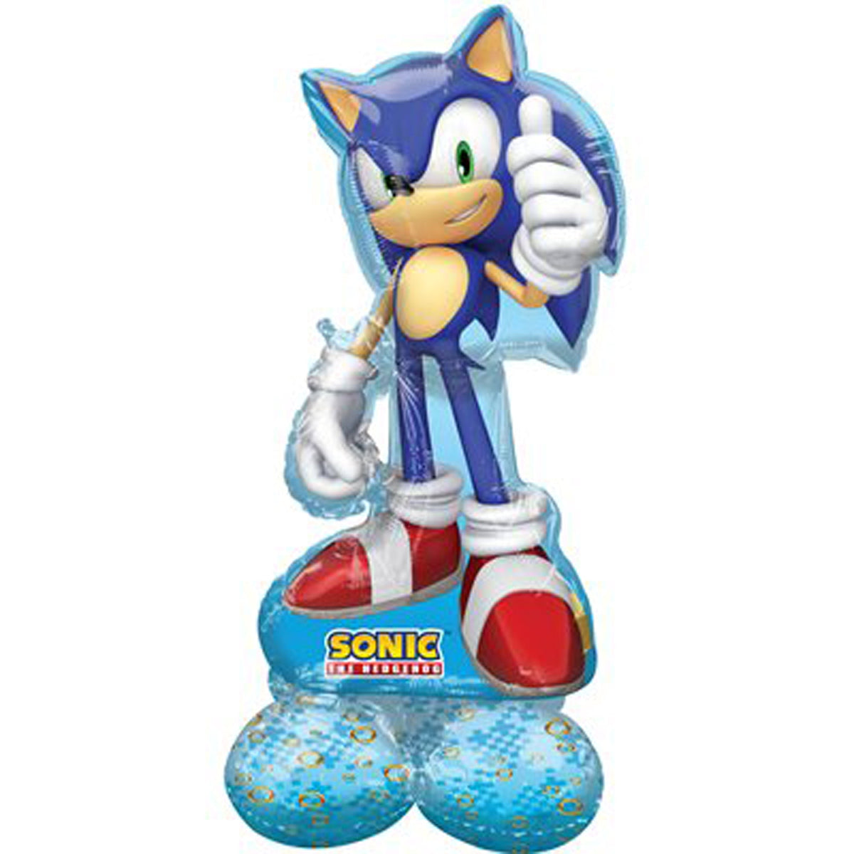LE GROUPE BLC INTL INC Balloons Sonic Airloonz Standing Air-Filled Balloon, 53 Inches, 1 Count