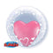 Buy Balloons Stylish Hearts Bubble Deco. Balloon sold at Party Expert