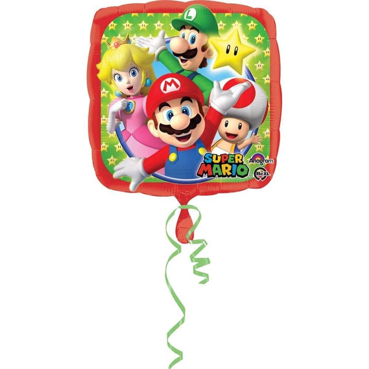 Buy Balloons Super Mario Foil Balloon, 18 Inches sold at Party Expert