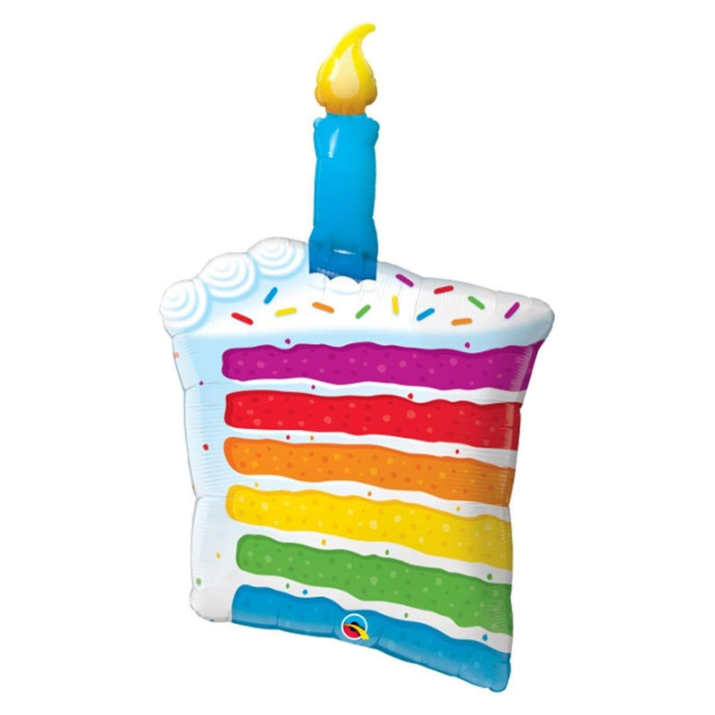 Buy Balloons Supershapes - Rainbow Cake & Candle sold at Party Expert
