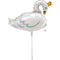 LE GROUPE BLC INTL INC Balloons Swan Air Filled Foil Balloon, 14 in