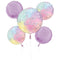 LE GROUPE BLC INTL INC Balloons Tie Dye Birthday Balloon Bouquet, 5 Count, Helium Inflation not Included 026635429955